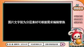 直播边框模板吃鸡边框主播直播间