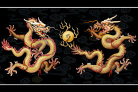 二龙戏珠设计图