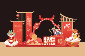 元宵节美陈花灯