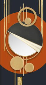 3D抽象几何形状玄关装饰画