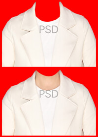 女西装证件照衣服素材psd