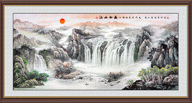 中堂山水画