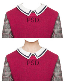 女孩证件照衣服素材psd