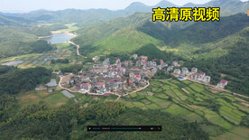 水库村庄青山 