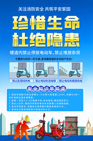 电动车消防安全海报