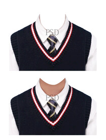 小男孩证件照衣服素材psd