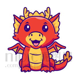 可爱卡通小龙小飞龙