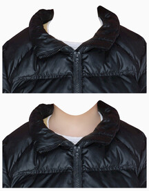 小男孩证件照羽绒服套装素材ps