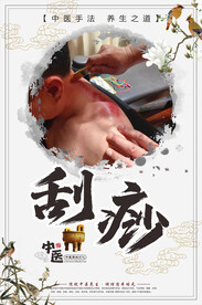 中医刮痧海报