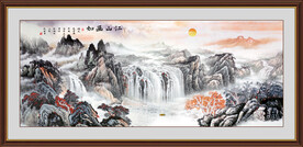 中堂山水画