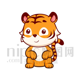 可爱卡通老虎