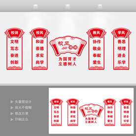 校风校训文化墙