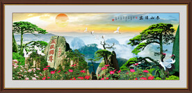 泰山风景画