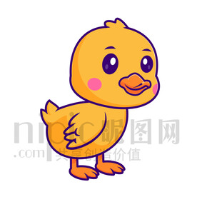 可爱卡通鸭子