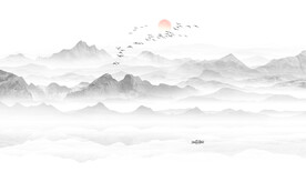 水墨山水画