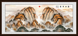 五岳独尊泰山风景图