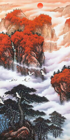 鸿运当头国画