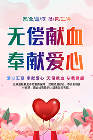 无偿献血宣传海报