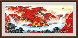 鸿运当头国画