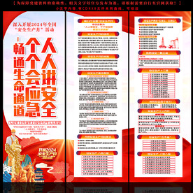 2024安全生产月安全月海报