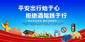 拒绝酒驾展板