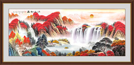 鸿运当头国画