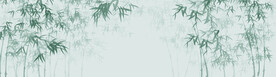 中式水墨国画竹子背景墙