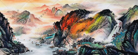 水墨山水画