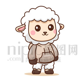 可爱卡通羊绵羊