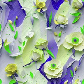 水彩花 