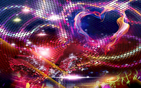 夜店音乐背景装饰画