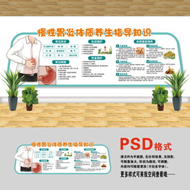 医院文化墙 慢性胃炎