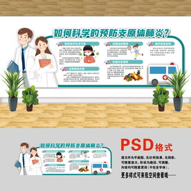 医院文化墙 支原体肺炎