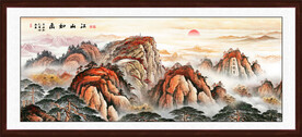 泰山风景画泰山图五岳独尊