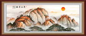 五岳独尊泰山日出