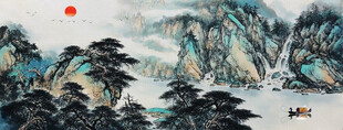 意境水墨山水国画