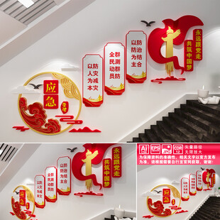 应急管理楼道文化墙