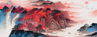 水墨画千里江山