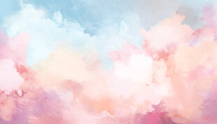 蓝粉渐变水彩背景