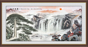 国画迎客松