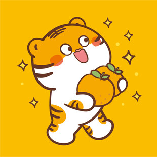 虎萌萌头像卡通