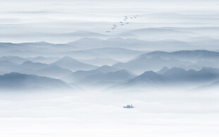 山水风光背景画