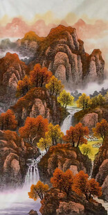 竖幅山水挂画