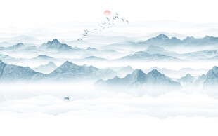 水墨山水画