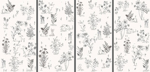 动物田园风壁画