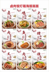 卤肉饭灯箱海报