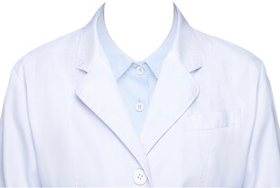 女白大褂白浅蓝色衬衫衣服素材