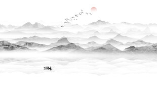 意境水墨山水