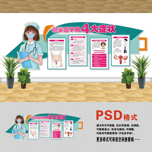 卵巢癌症状文化墙