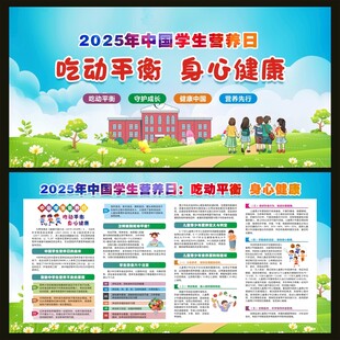 2025年中国学生营养日宣传栏